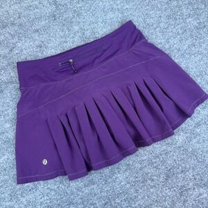 Lululemon Circuit Breaker Skort Deep Purple/ Magenta Regular Length Size 4 Zip